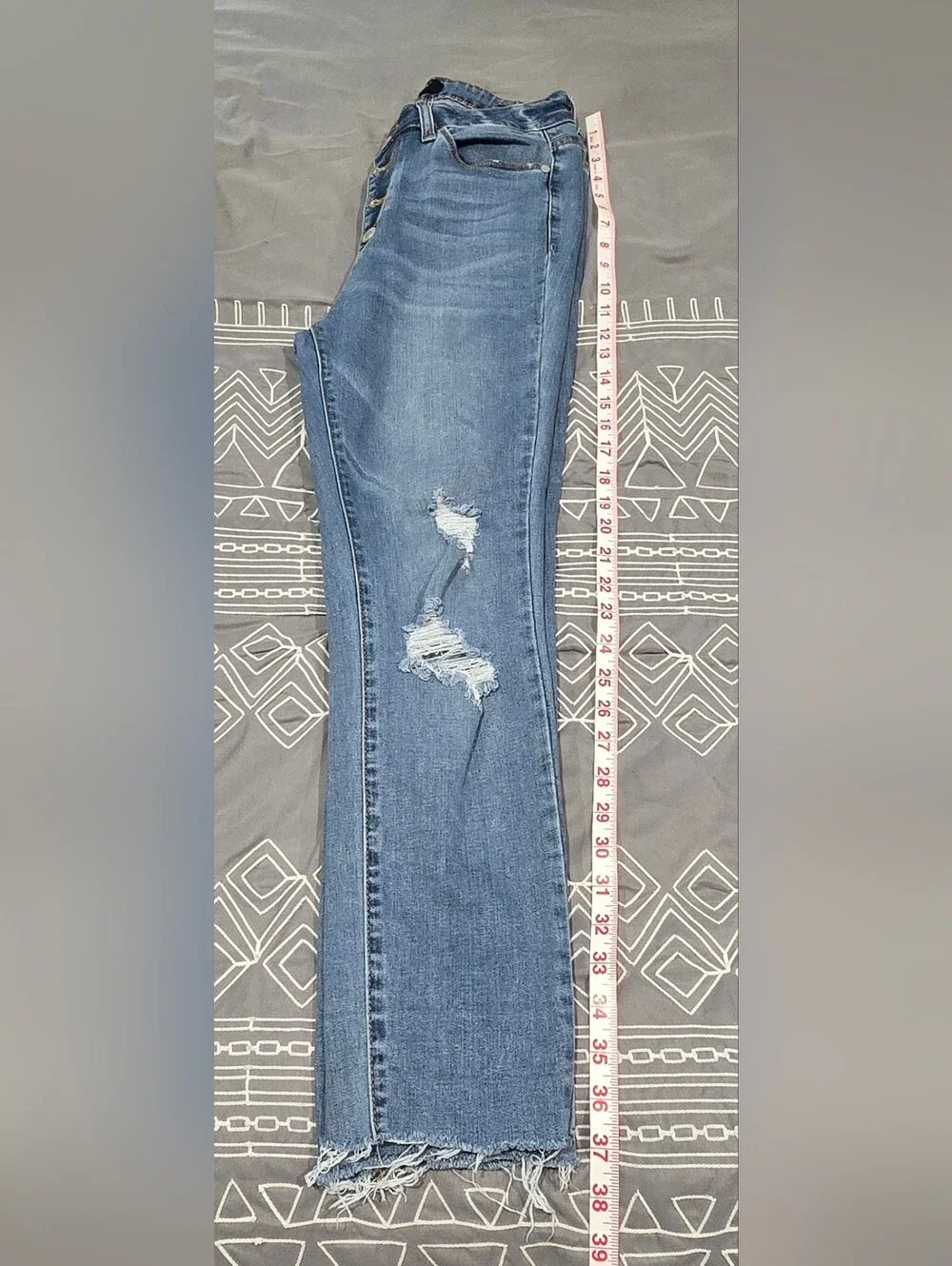 Judy Blue Distressed Skinny Jeans Size 7/28 - Picture 2 of 8